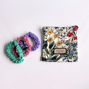 Brand New Gucci Pouch & Three Hair-ties